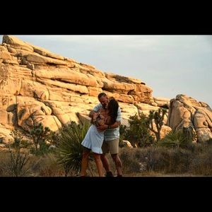 Baby blue summer dress